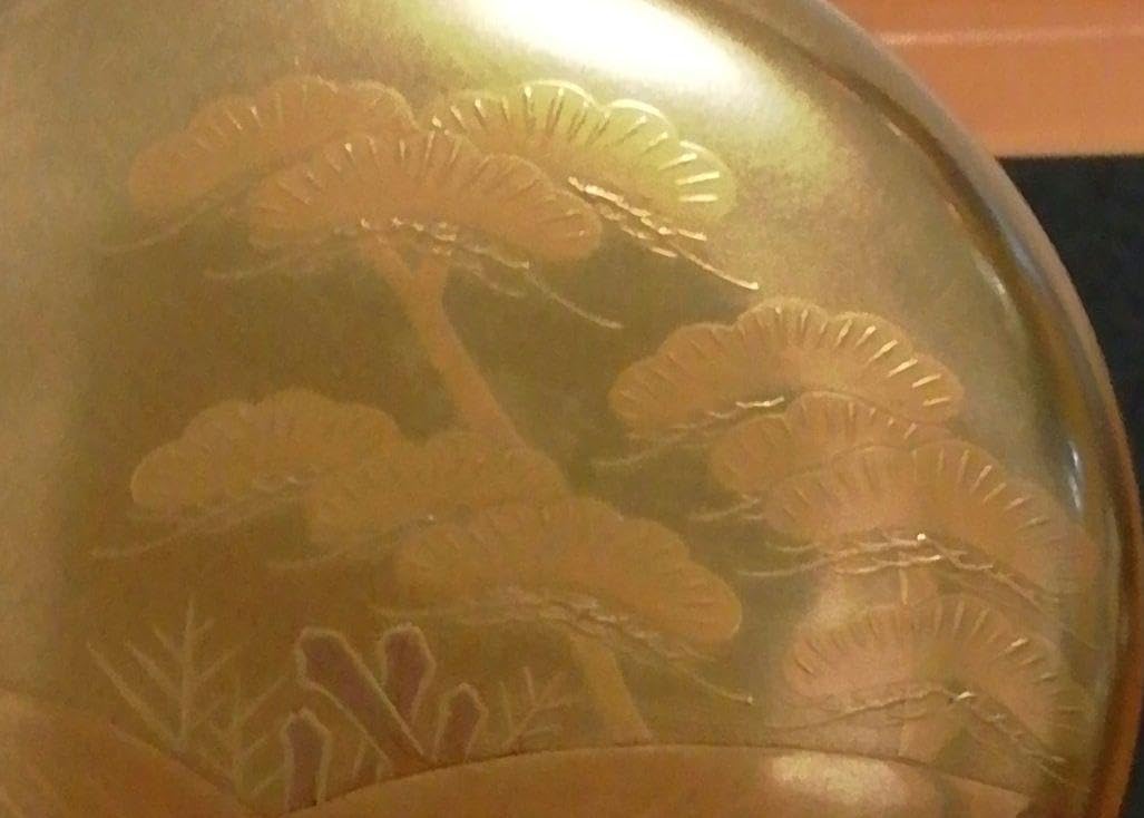 Amazon.co.jp: 章作 蒔絵 塩釜 平棗 共箱 茶道具 ※海外発送の場合、木